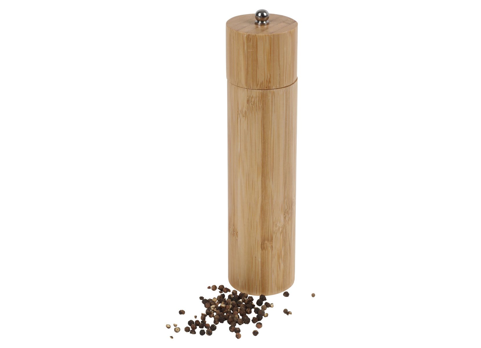 Salz- oder Pfeffermühle aus Bambus 5x20cm