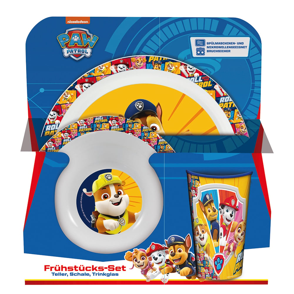 Paw Patrol 3tlg.Frühstücks-Set