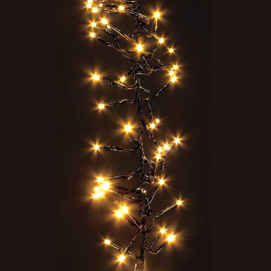 LED-Lichterkette mit 40 Sternen und Schneeflocken, 6m lang, 2 Modi, b,  12,95 €