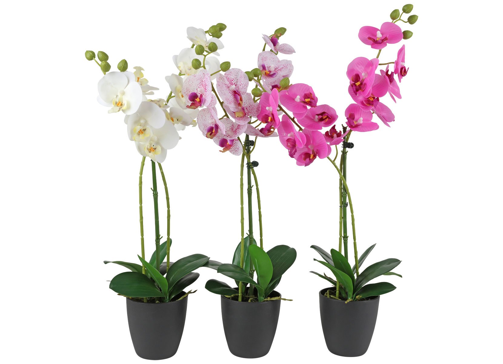 Künstliche Orchidee im Topf 62cm