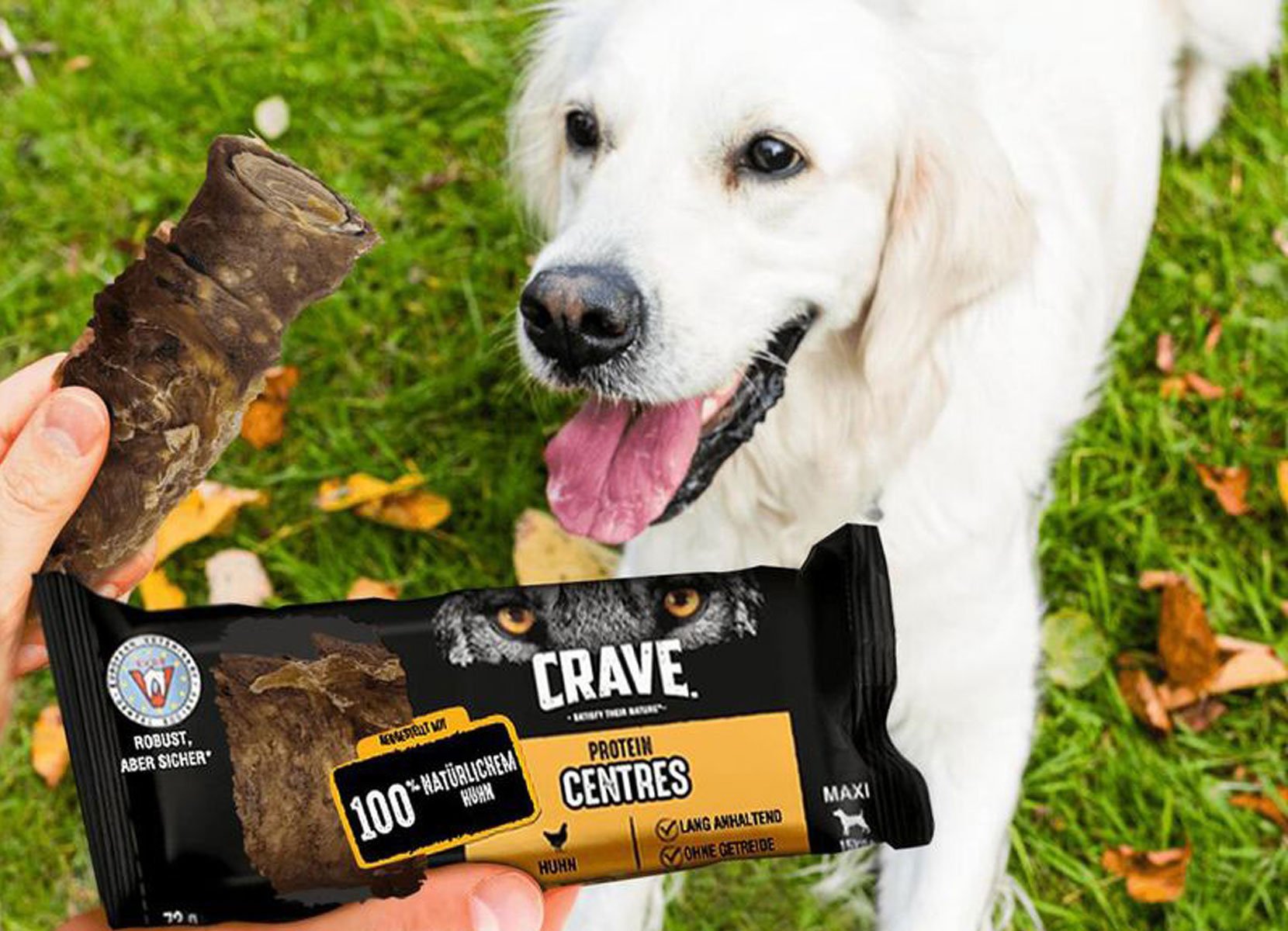 CRAVE Megapack Maxi Protein Centres mit Huhn 8x72g Hunde 15kg+