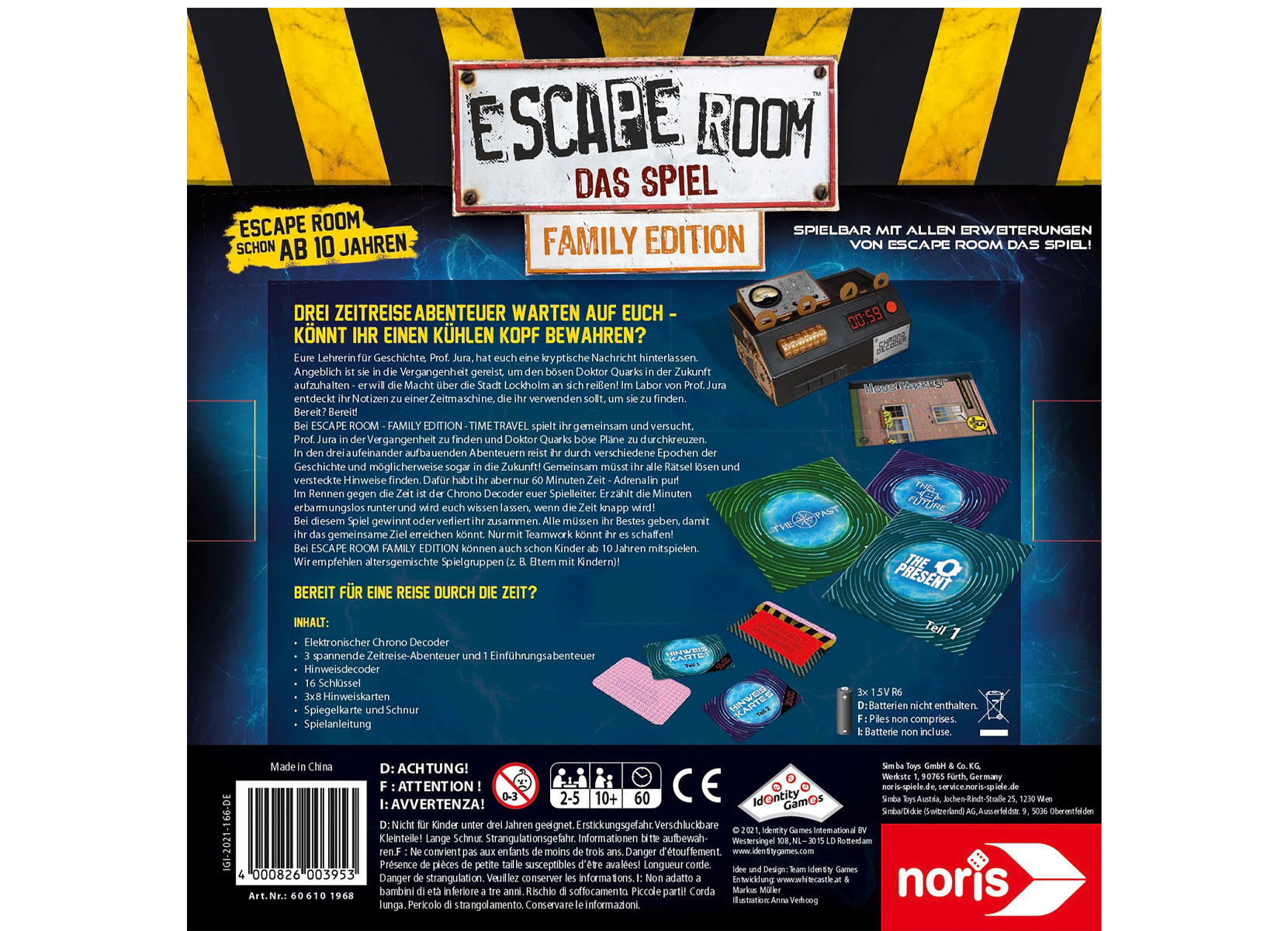 escape room das spiel time travel